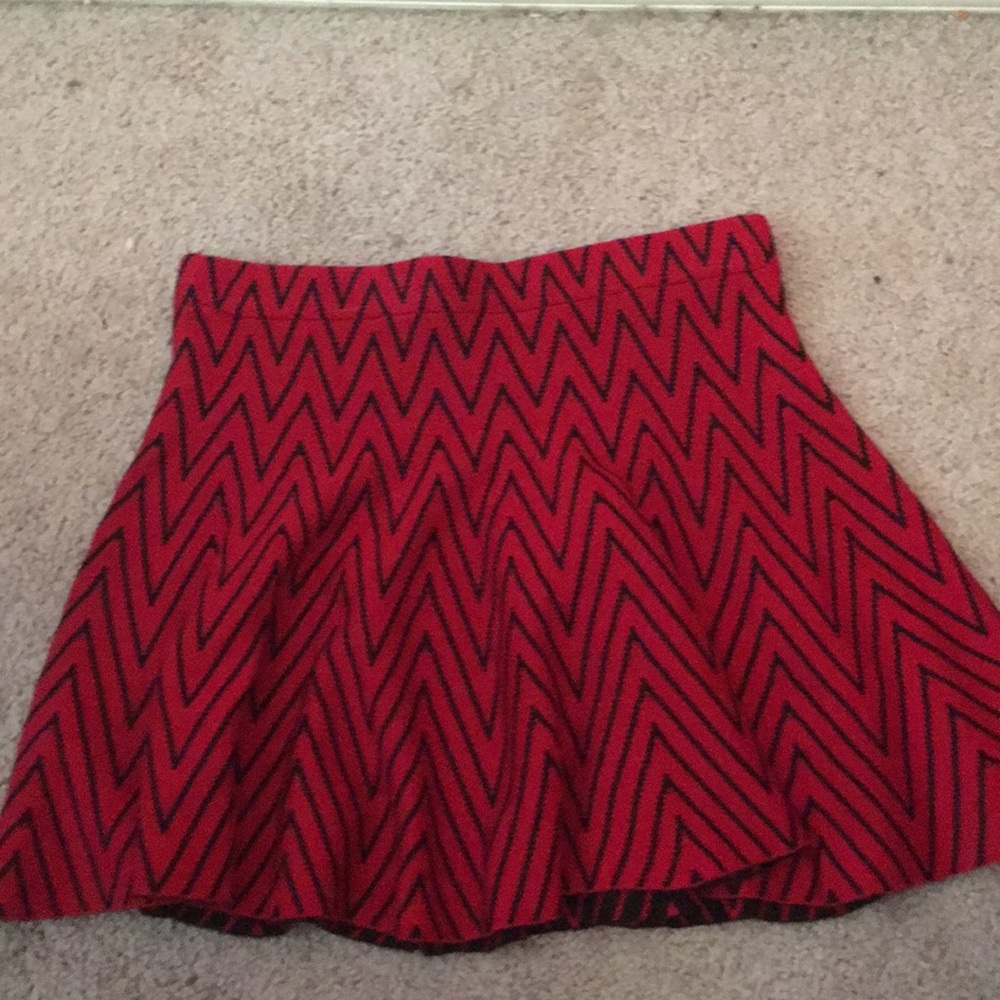 Red and Black skater skirt